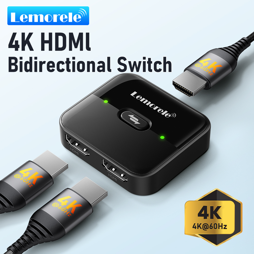 Esports Gaming Hub - Lemorele Rozdzielacz HDMI 4K 2 wejścia