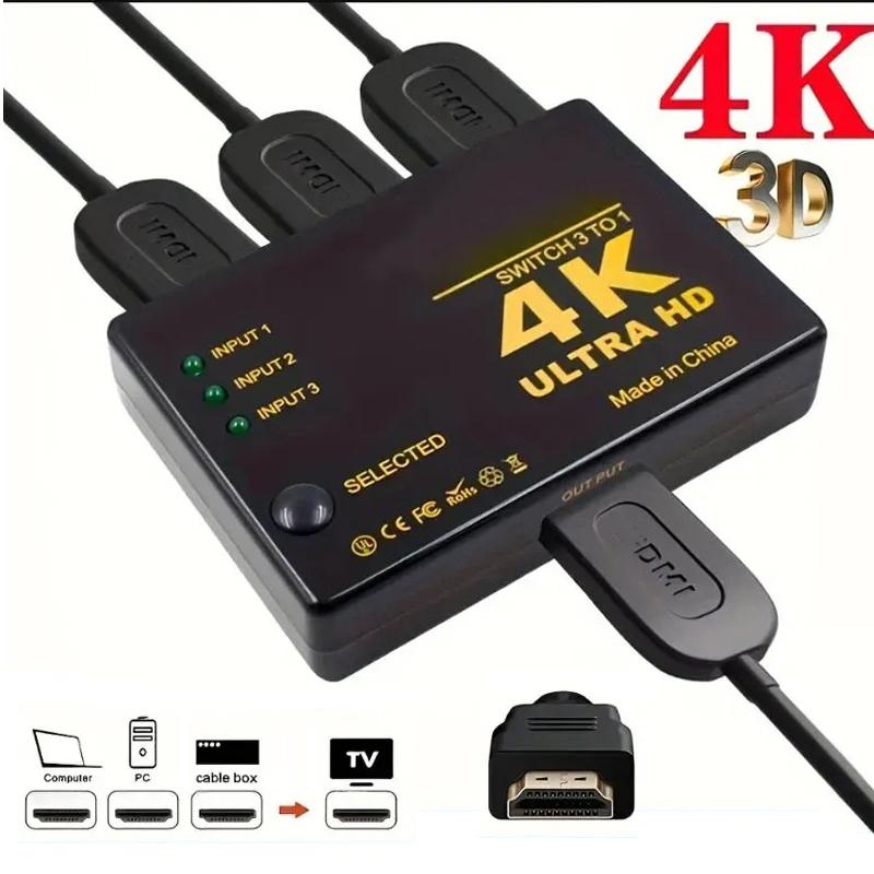 Esports Gaming Hub - Przełącznik 4K Przełącznik kompatybilny z HDMI