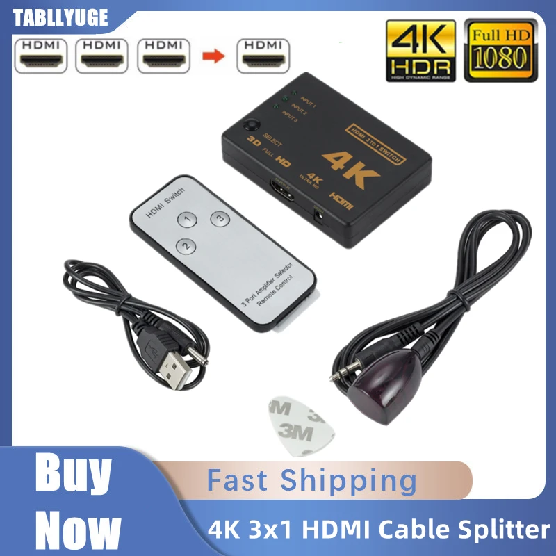 Esports Gaming Hub - Przełącznik kompatybilny z HDMI Przełącznik 4K