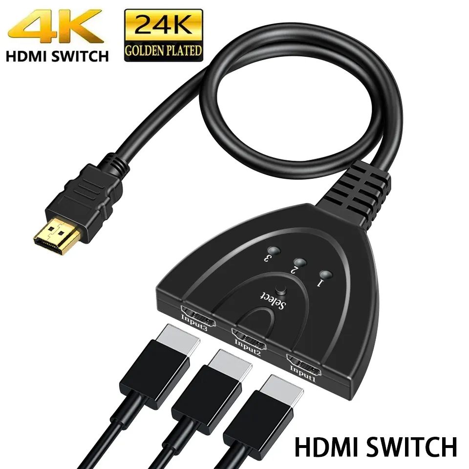Esports Gaming Hub - Przełącznik HDTV 3 w 1 4k