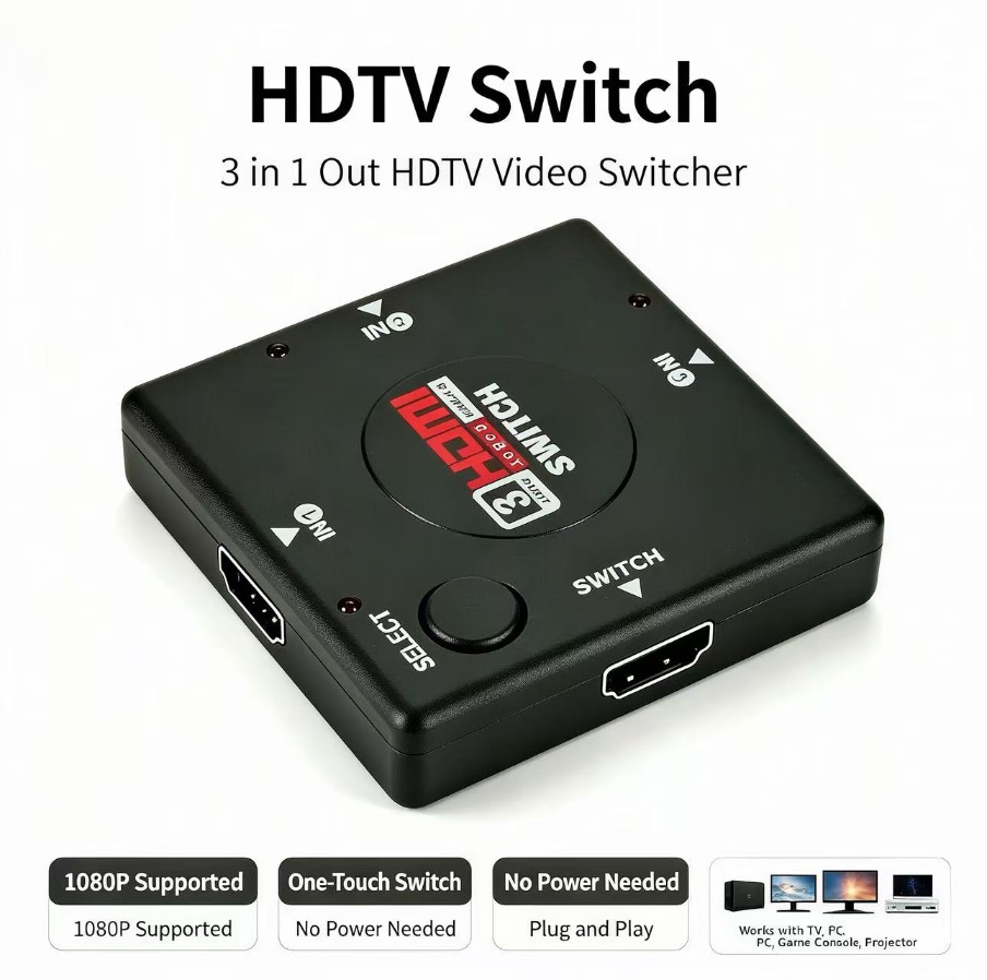 Przełącznik HDMI 3x1, 3 wejści – Esports Gaming Hub recenzja i cena